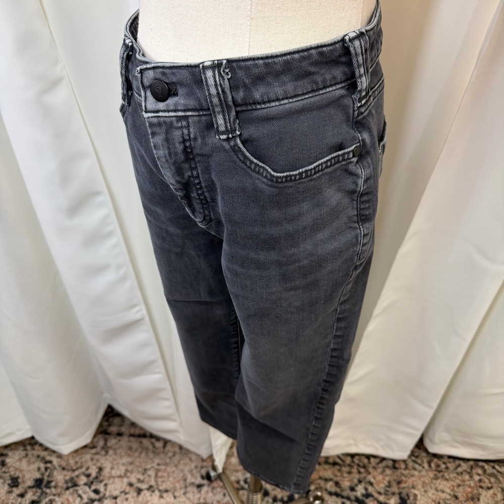 Pilcro Washed Black / Charcoal Gray Cropped Length Jeans Size 26 - Picture 6 of 16